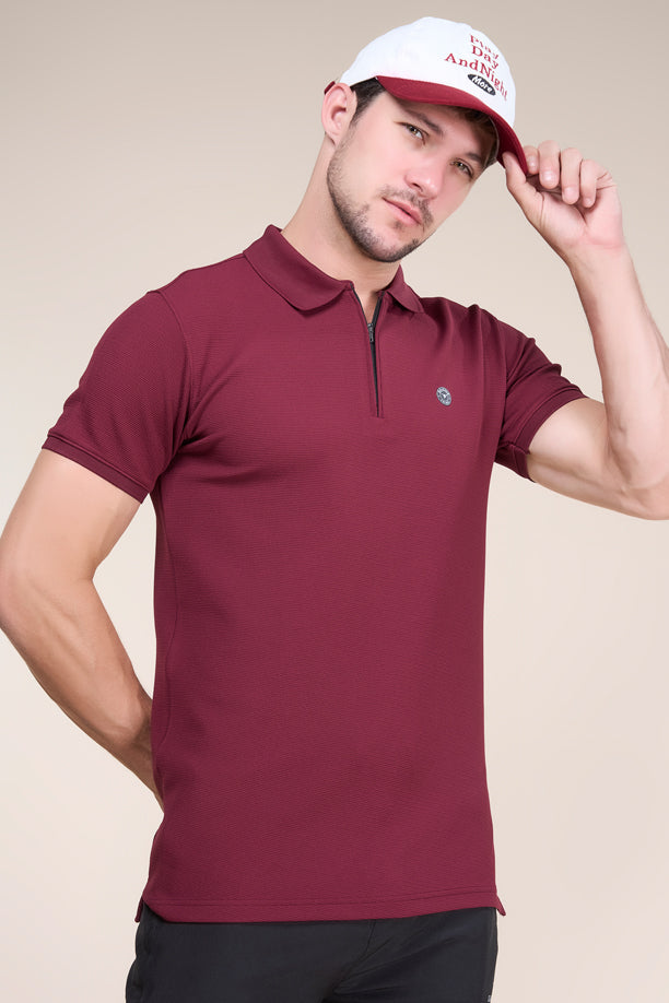 TANGY HALF TSHIRT | MAROON