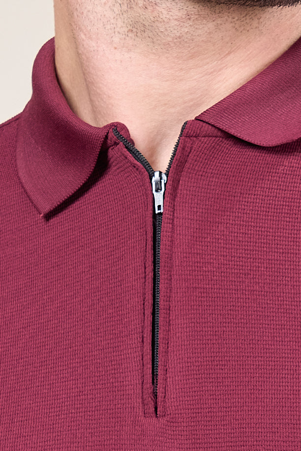 TANGY HALF TSHIRT | MAROON