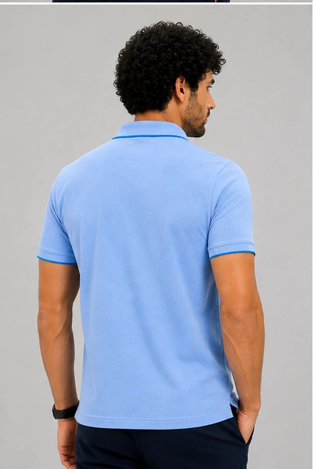 CLASSIC COTTON T-SHIRT- SKY BLUE