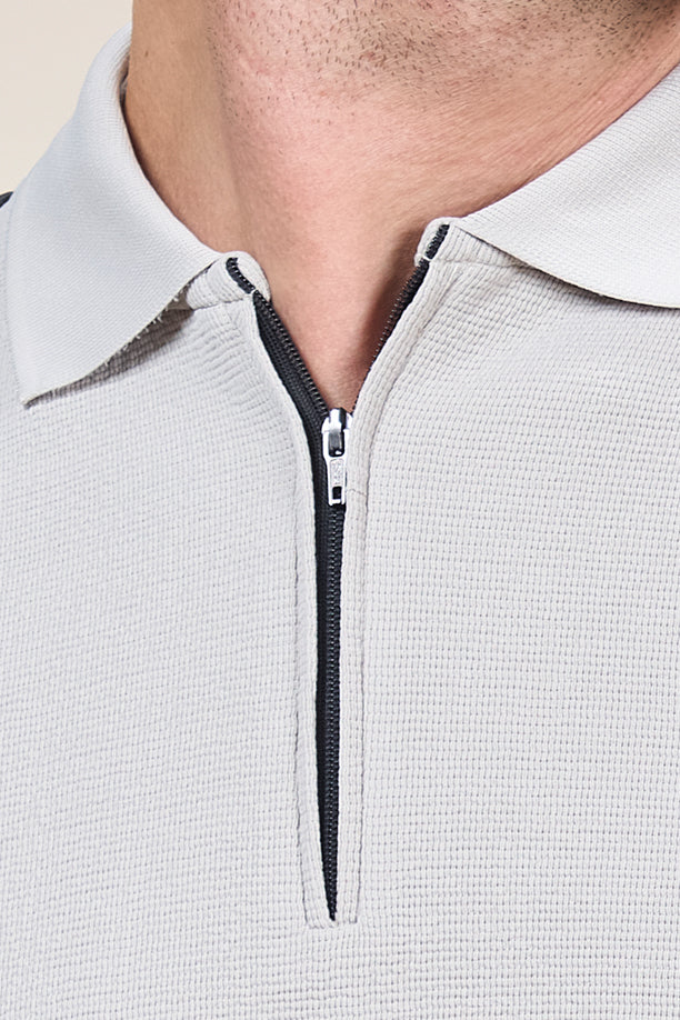 TANGY HALF TSHIRT | LIGHT GREY