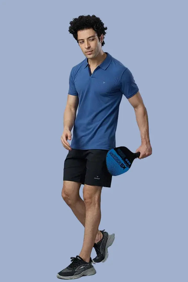 MATTY SLIM FIT T- SHIRT - BULE GREY