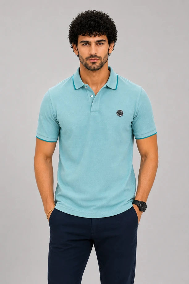 Men Comfort Fit Polo T-Shirt with CLASSIC