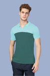 SPRING T SHIRT - LIGHT GREEN & BOTTLE GREEN