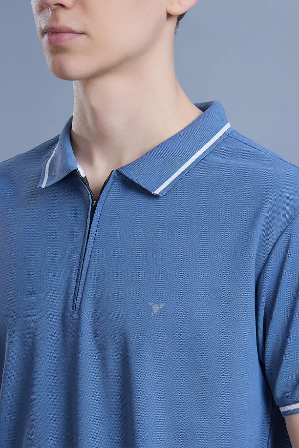 SLEEK T SHIRT- BLUE GREY