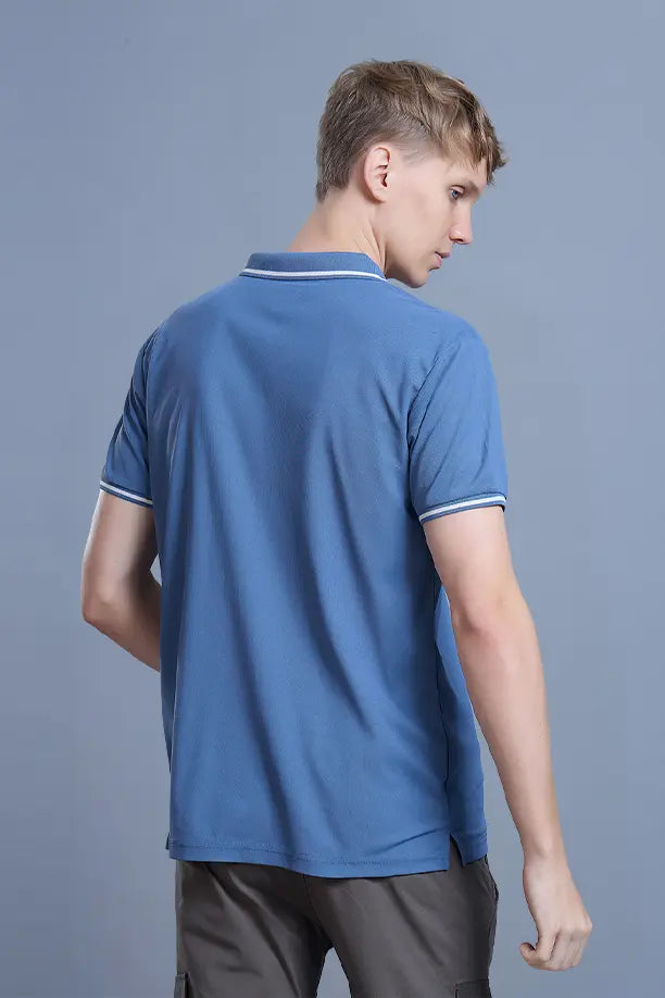 SLEEK T SHIRT- BLUE GREY