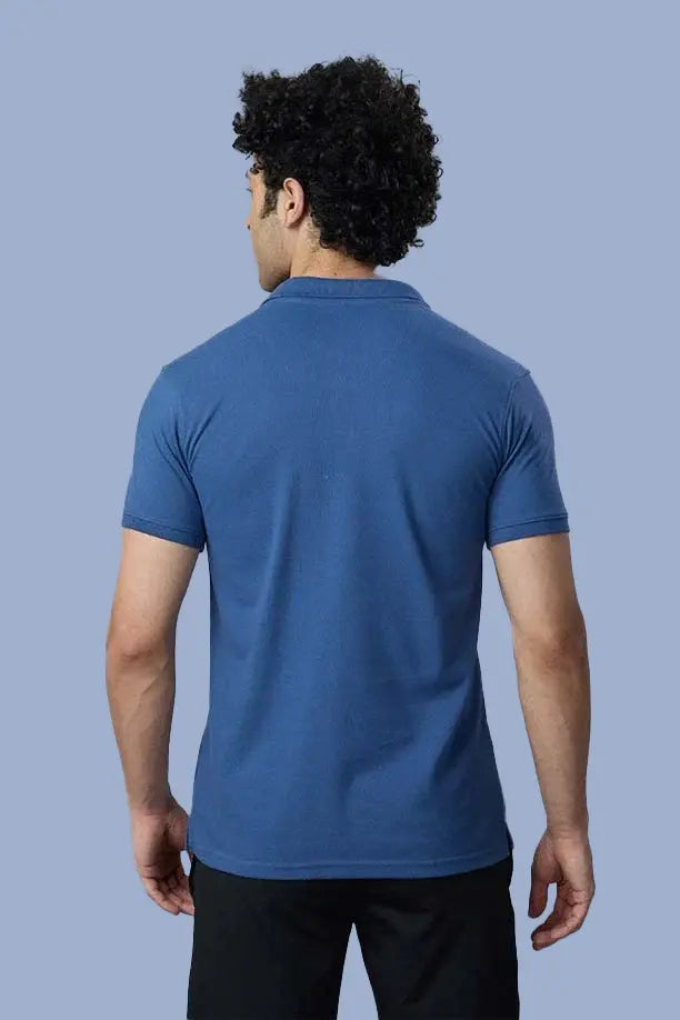 MATTY SLIM FIT T- SHIRT - BULE GREY