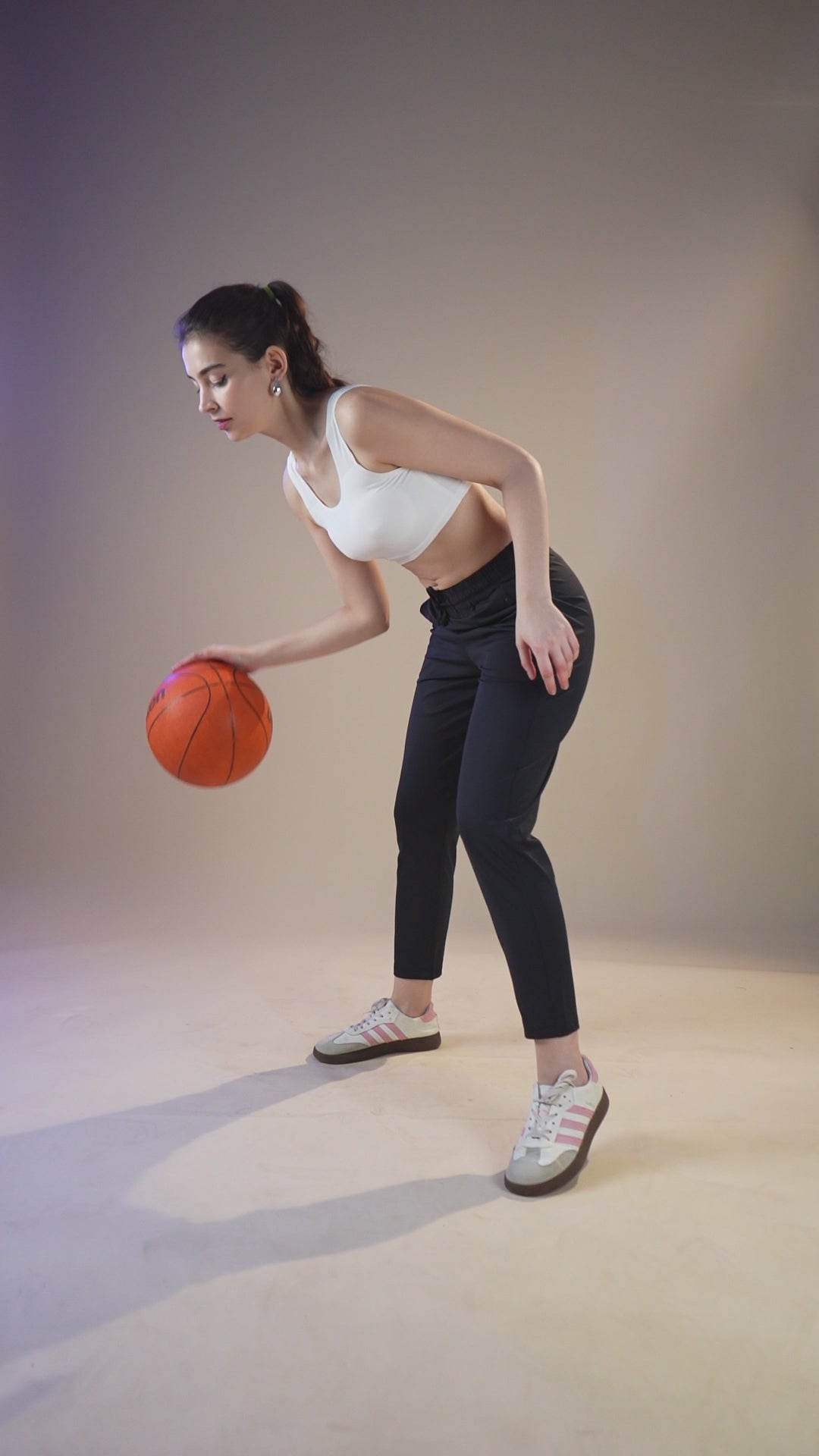 Women Solid Regular Fit Track Pants with COTEX