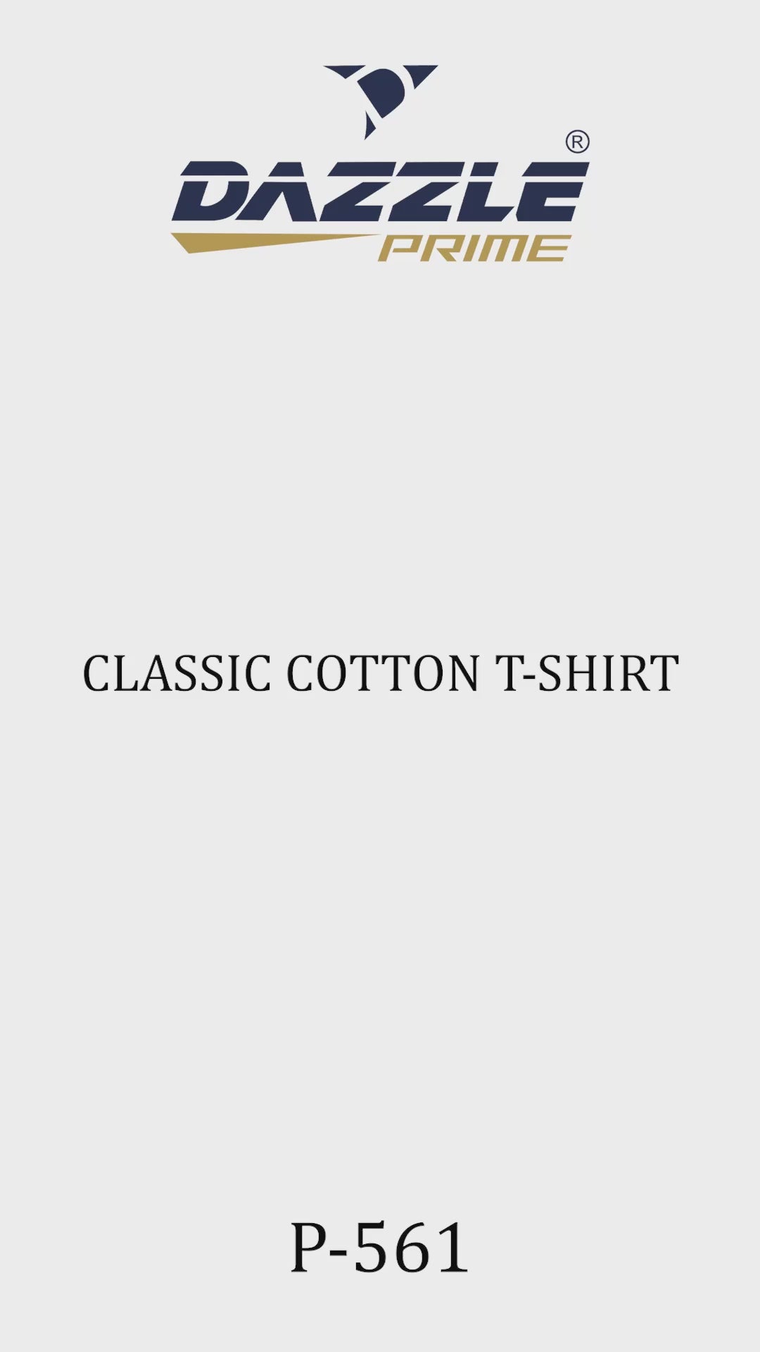 CLASSIC COTTON T-SHIRT - MELANGE BLUE