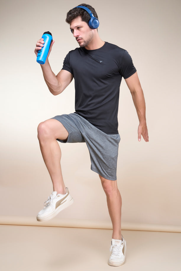 MELANGE SHORT | LIGHT GREY