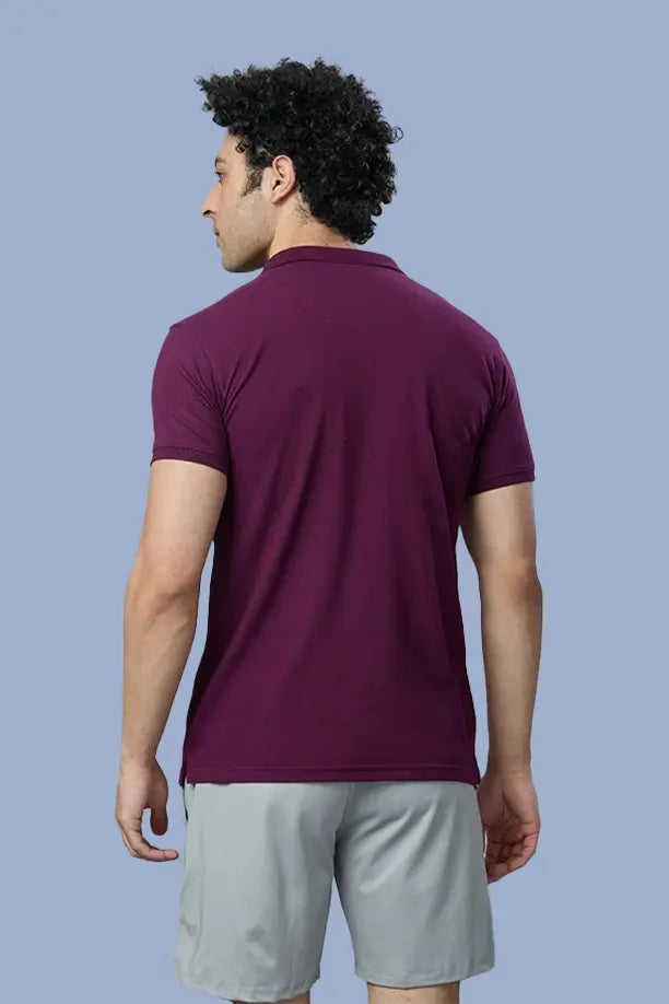 MATTY SLIM FIT T- SHIRT - ITALIAN PLUM
