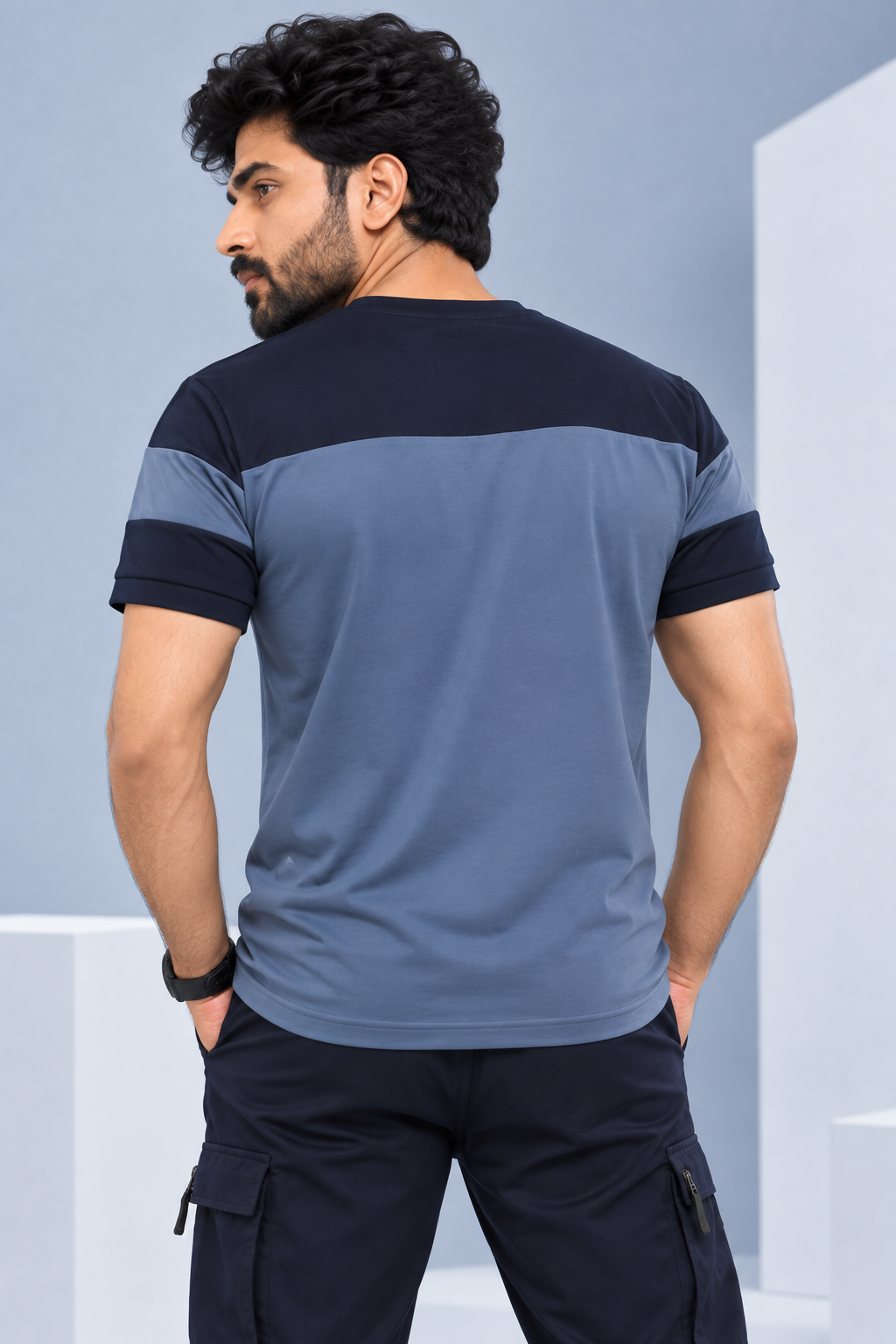 Men Slim Fit Round Neck Tee with PRIDE