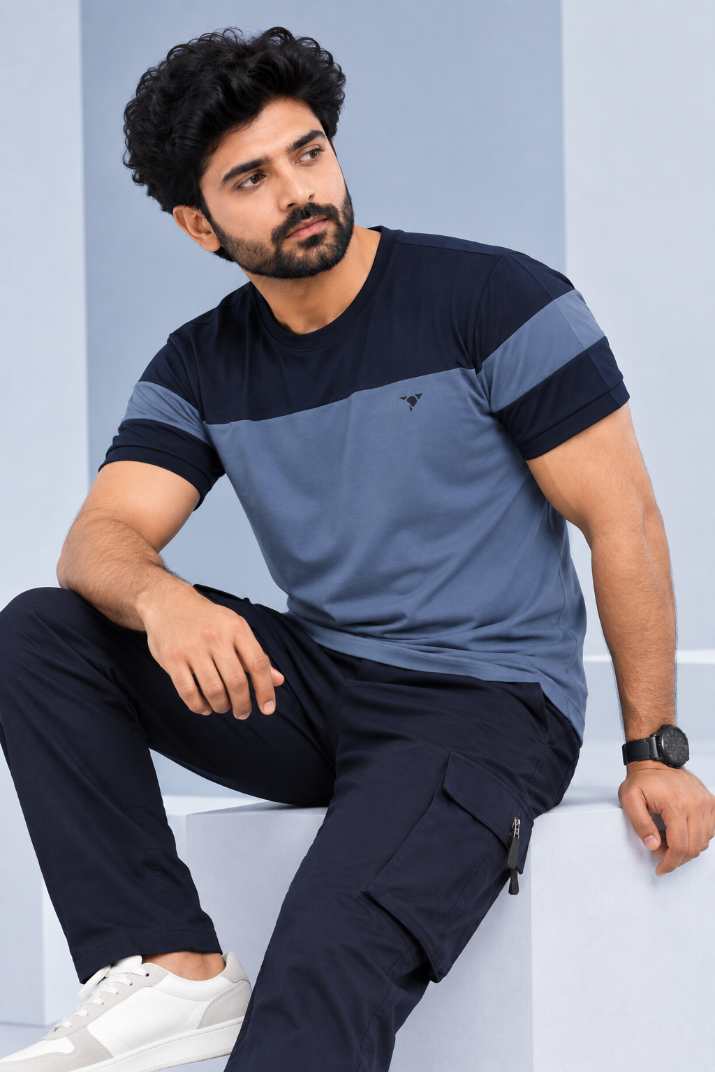 Men Slim Fit Round Neck Tee with PRIDE