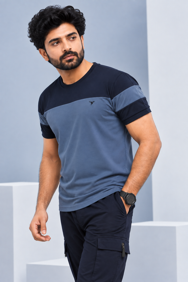 Men Slim Fit Round Neck Tee with PRIDE
