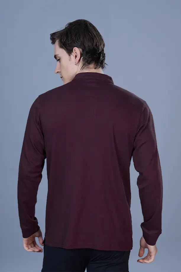 ATLAS FULL SLEEVES T-SHIRT - MAROON