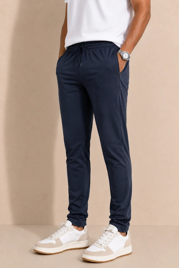 Men Cotton Regular Fit Trackpants with ALL TIME COTTON