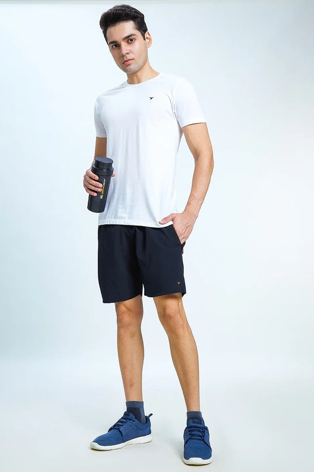 Men Regular Fit Sports Shorts with Pockets