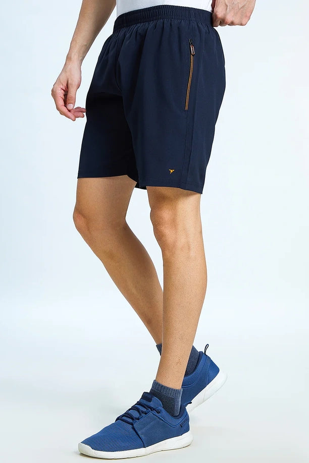 Men Regular Fit Sports Shorts with Pockets