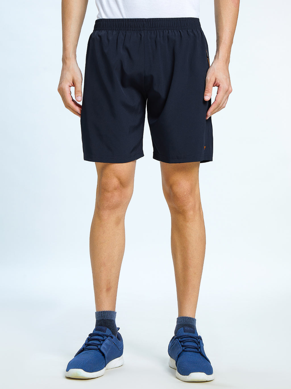 Men Regular Fit Sports Shorts with Pockets