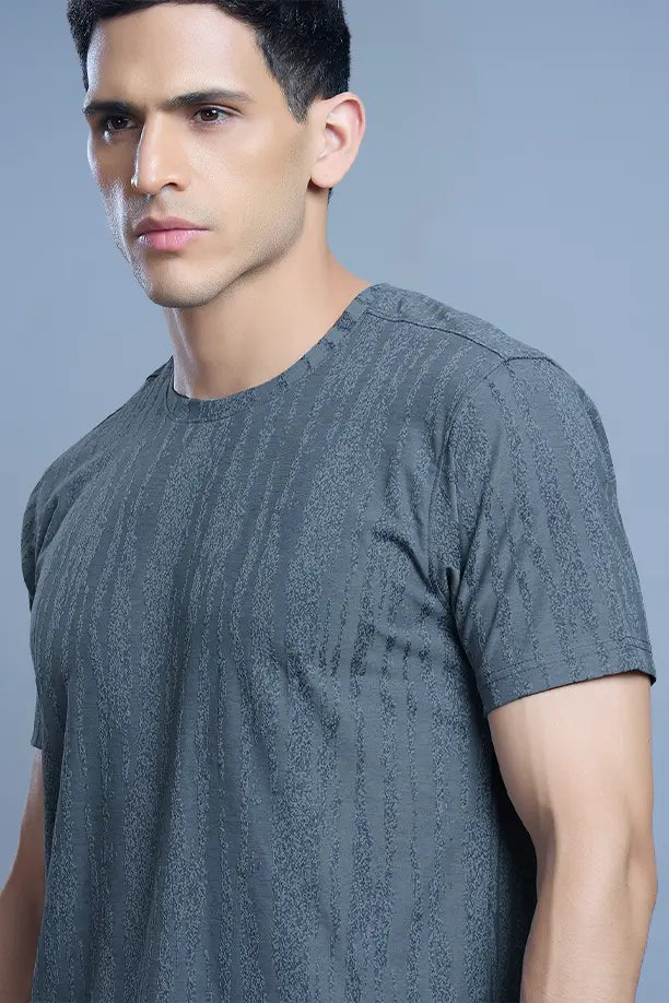 GRACE T SHIRT- BLUE GREY