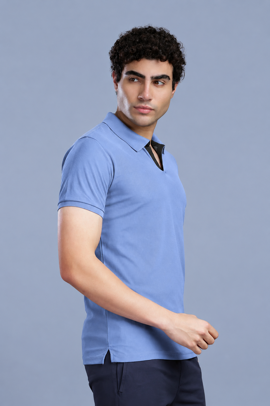 CRAZY MATTY SLIM FIT T-SHIRT - BLUE
