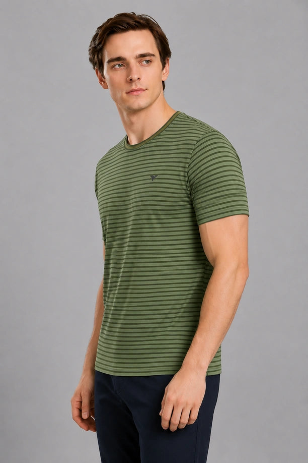 JOLLY ROUND NECK T SHIRT | GREEN