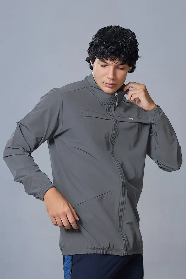 RACE JACKET - MEDIUM GREY