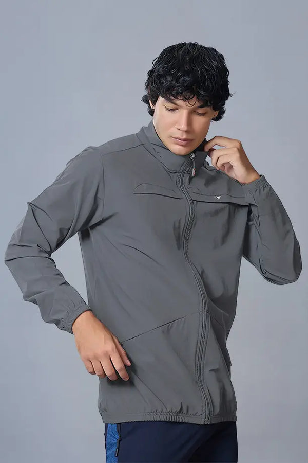 RACE JACKET - MEDIUM GREY