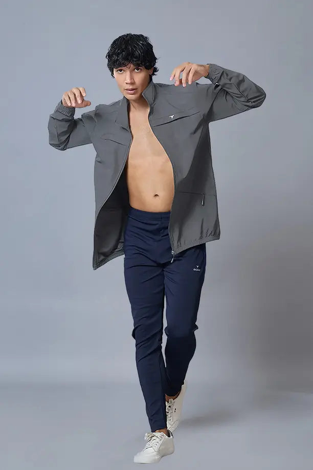 RACE JACKET - MEDIUM GREY