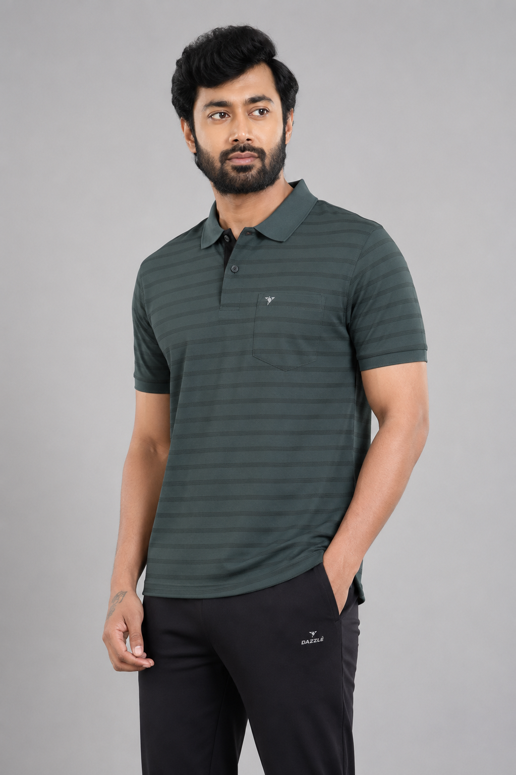 CRAZY MATTY COMFORT FIT T SHIRT - DARK GREY