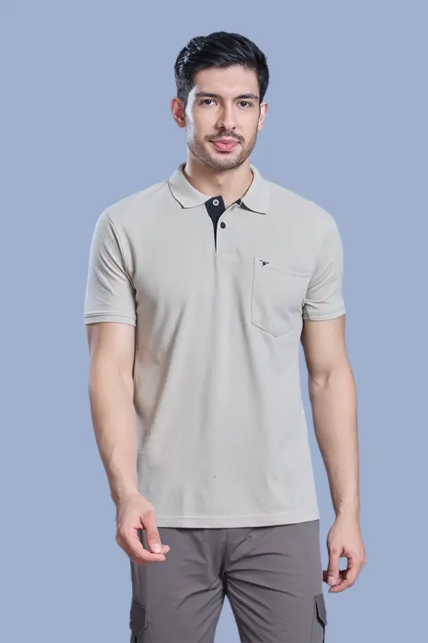 MATTY COMFORT T-SHIRT- LIGHT GREY