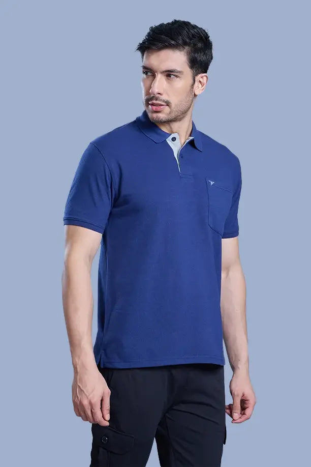 MATTY COMFORT T-SHIRT- INDIGO BLUE