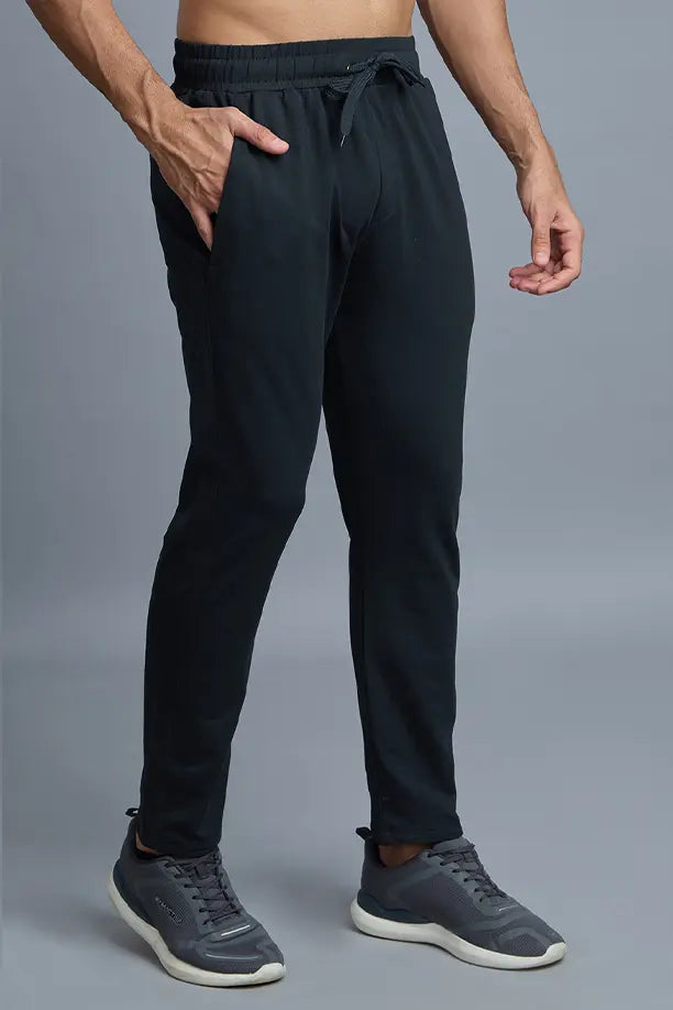 COTTON LYCRA TRACK - BLUE GREY