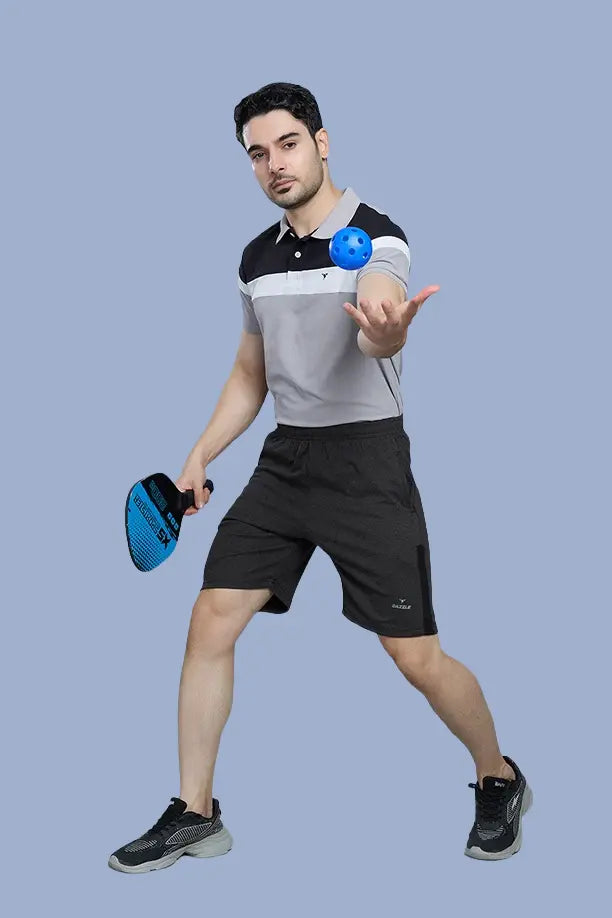 LONG SHORT PC SPCL - MELANGE BLACK