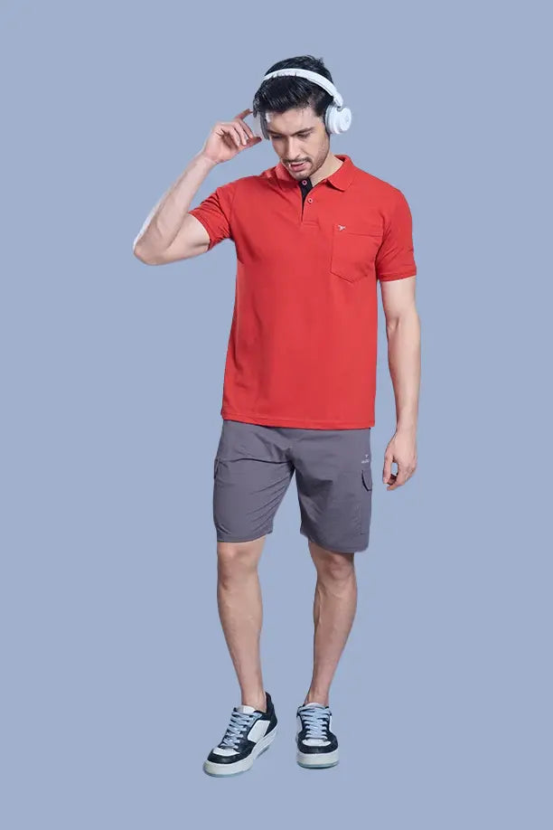 MATTY COMFORT T-SHIRT- BRICK RED