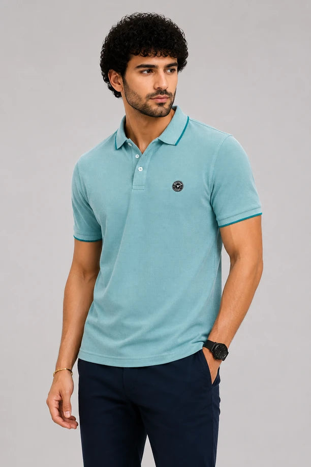 Men Comfort Fit Polo T-Shirt with CLASSIC