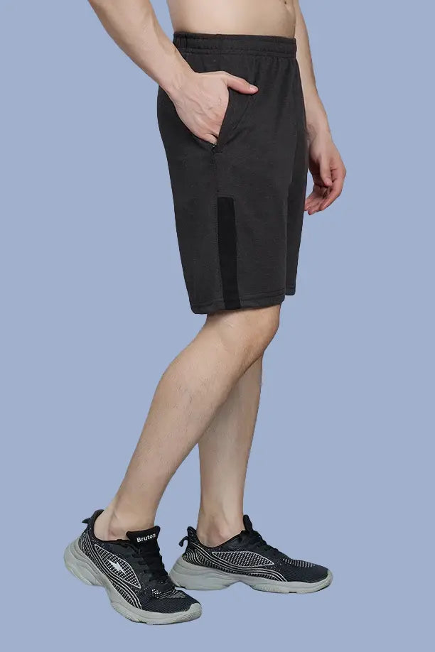 LONG SHORT PC SPCL - MELANGE BLACK