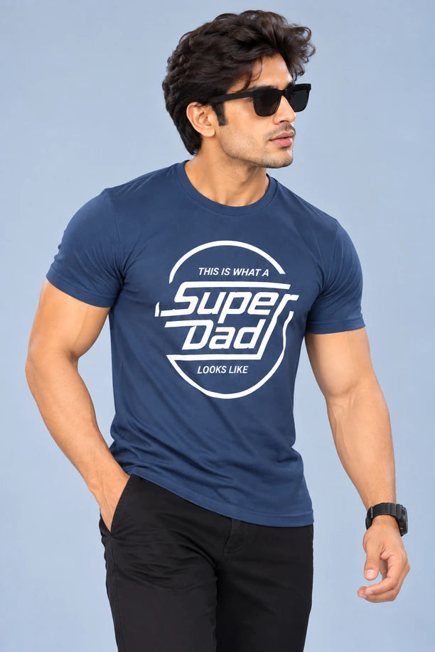Men Printed Regular Fit Round Neck T-Shirt