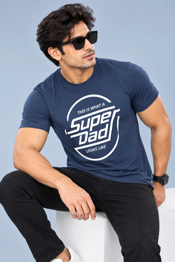 Men Printed Regular Fit Round Neck T-Shirt