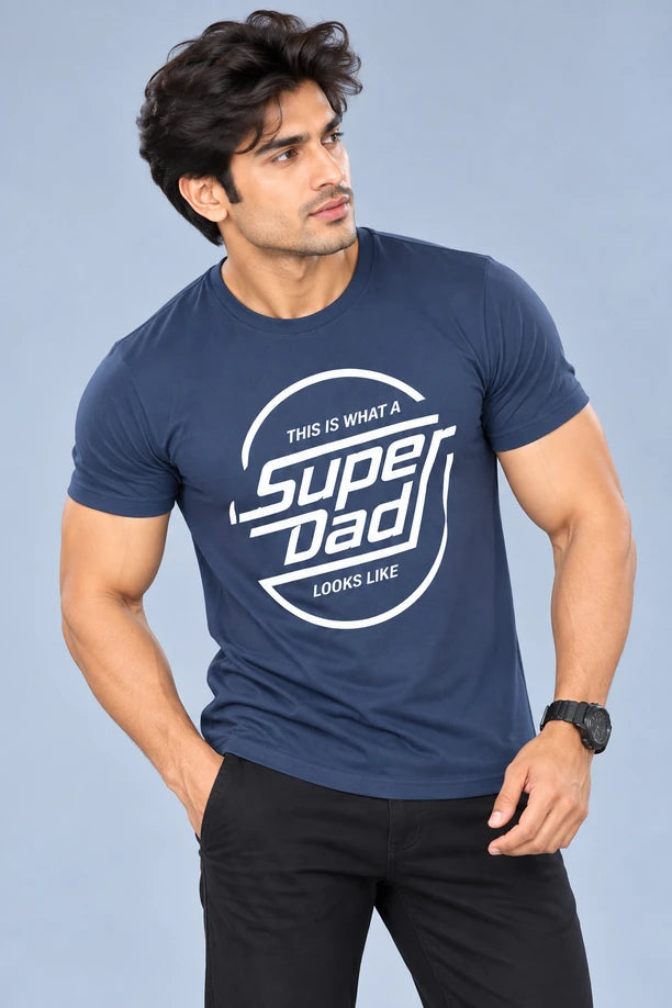 Men Printed Regular Fit Round Neck T-Shirt
