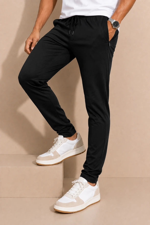 Men Cotton Regular Fit Trackpants with ALL TIME COTTON