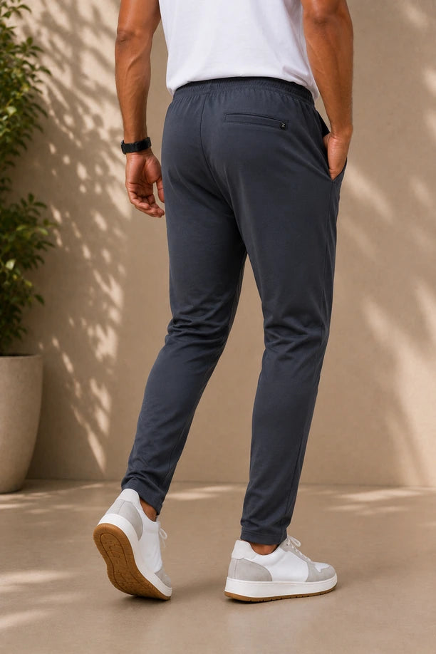 Men Cotton Regular Fit Trackpants with ALL TIME COTTON