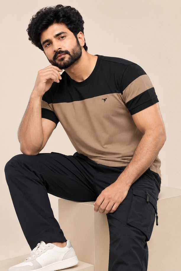 Men Slim Fit Round Neck Tee with PRIDE