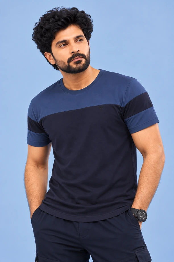 Men Slim Fit Round Neck Tee with PRIDE