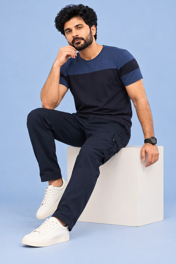 Men Slim Fit Round Neck Tee with PRIDE