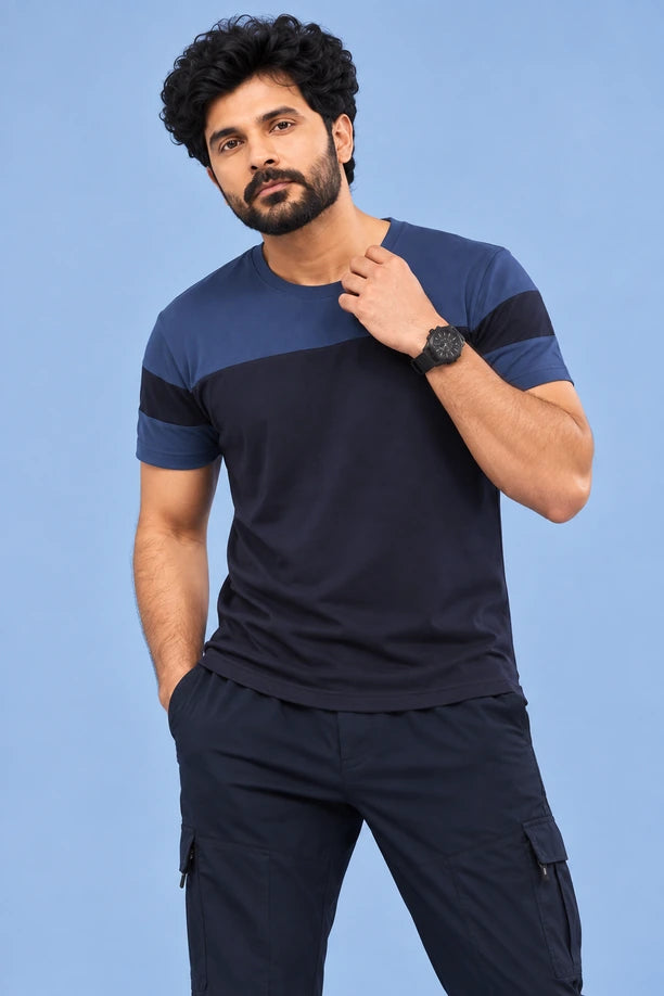 Men Slim Fit Round Neck Tee with PRIDE