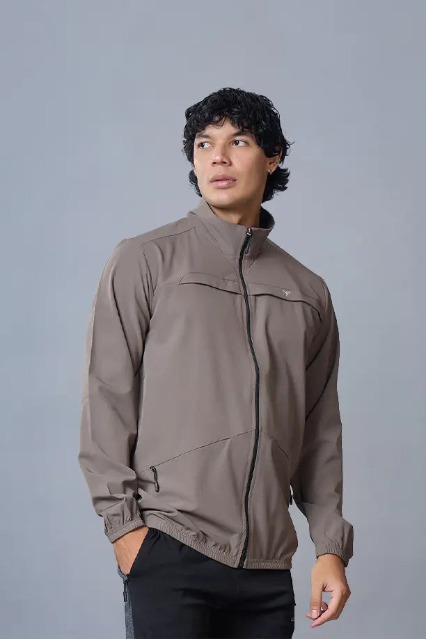 RACE JACKET - BROWN