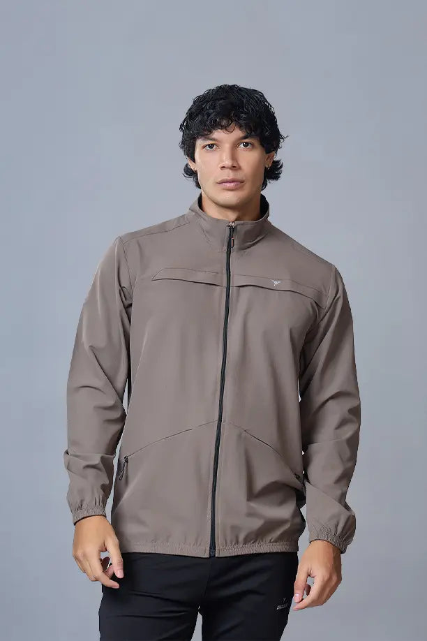 RACE JACKET - BROWN