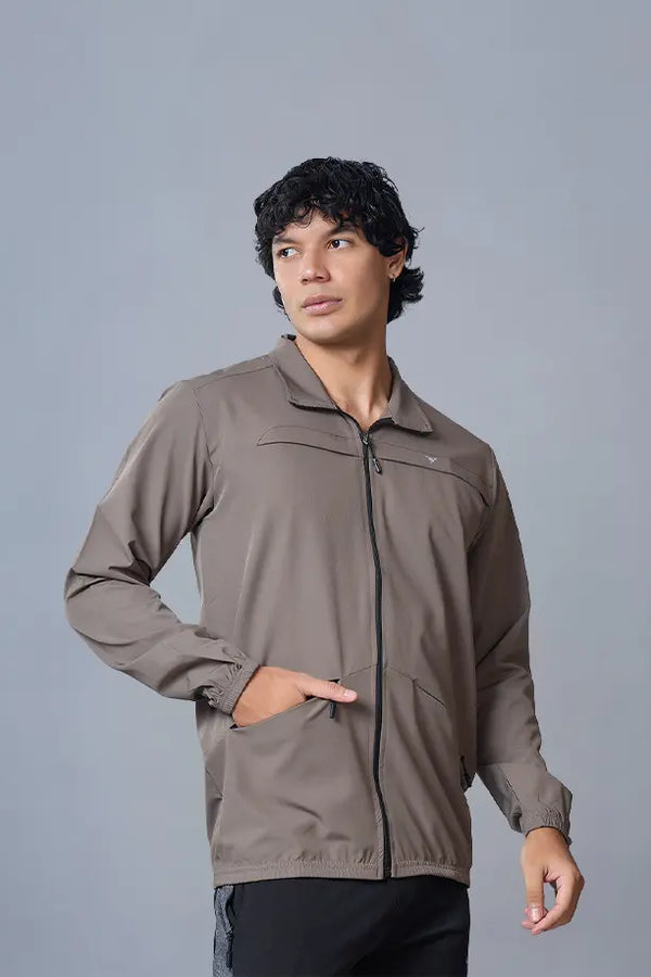 RACE JACKET - BROWN