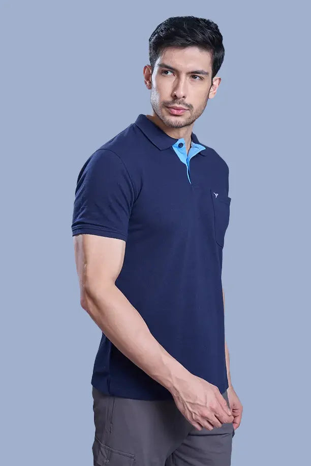 MATTY COMFORT T-SHIRT - NAVY BLUE