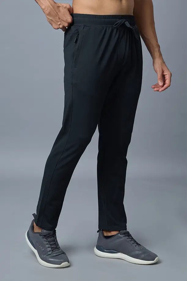 COTTON LYCRA TRACK - BLUE GREY